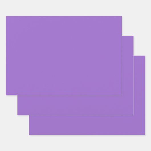 Amethyst (vaste kleur) inpakpapier vel (Set)