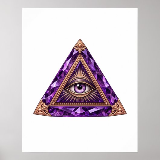 Amethyst Vault Eye Poster (Voorkant)