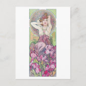 Amethyst (vier juwelen), Alphonse Mucha Briefkaart (Voorkant)