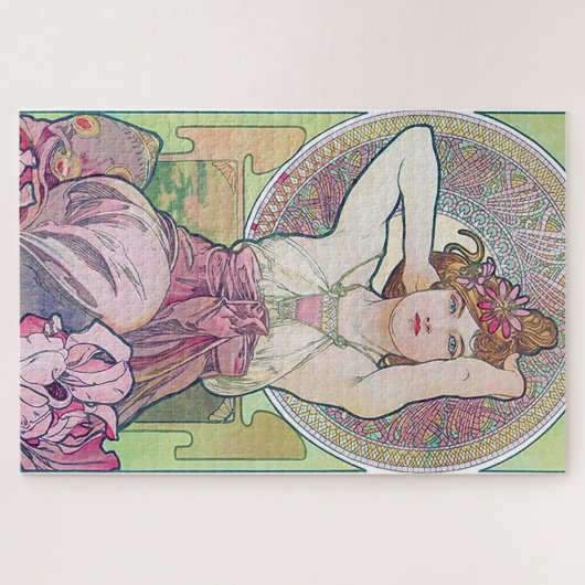 Amethyst (vier juwelen), Alphonse Mucha Legpuzzel (Horizontaal)
