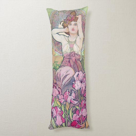 Amethyst (vier juwelen), Alphonse Mucha Lichaamskussen (Achterkant (Verticaal))