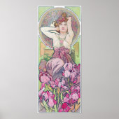 Amethyst (vier juwelen), Alphonse Mucha Poster (Voorkant)