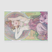 Amethyst (vier juwelen), Alphonse Mucha Tissuepapier (Voorkant)