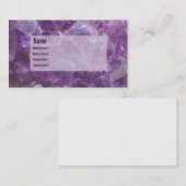 Amethyst-Visitekaartje Visitekaartje (Voorkant / Achterkant)