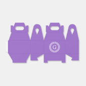 Amethyst Wat Grieks Sleutel RND Lijst Initiaal Mon Bedankdoosjes (Uitgevouwen)