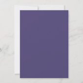 Amethyst Waterverf Bloemen Bruiloft Kaart (Achterkant)