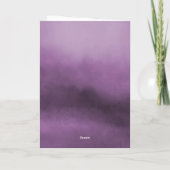 Amethyst Waterverf Kristallen Foto Afstuderen Bedankkaart (Achterkant)