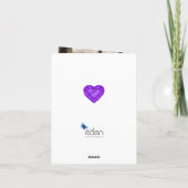 Amethyst Wedding Jubileum Love zo sterk Kaart (Achterkant)