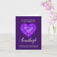 Amethyst Wedding Jubileum Love zo sterk