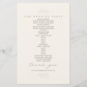  Amethyst Wedding Programme Lantern (Achterkant)