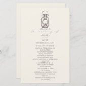  Amethyst Wedding Programme Lantern (Voorkant / Achterkant)