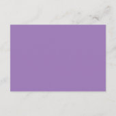 Amethyst & White Botanical Enclosure Card Informatiekaartje (Achterkant)