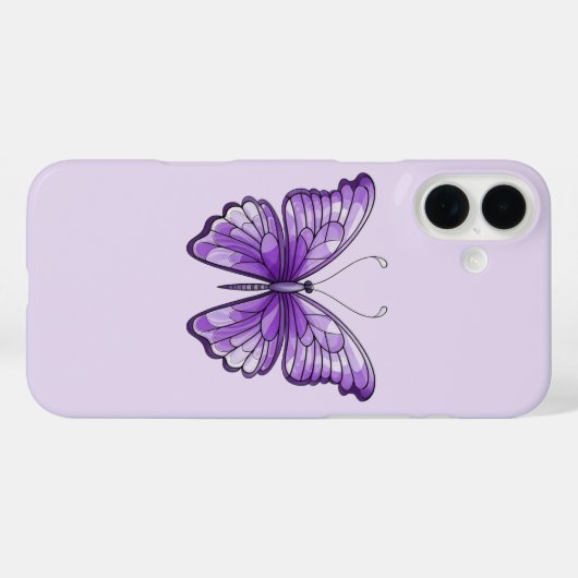 Amethyst Wings iPhone/iPad Case (Achterkant (horizontaal))