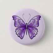 Amethyst Wings Ronde Button 5,7 Cm (Voorkant)