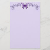 Amethyst Wings Stationery Briefpapier (Voorkant)
