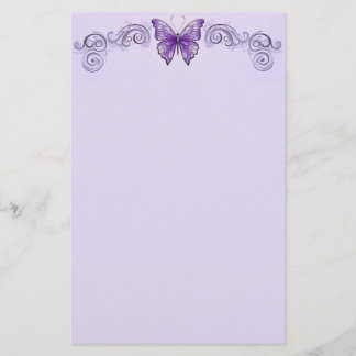 Amethyst Wings Stationery Briefpapier