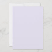 Amethyst Wisteria Bruiloft Kaart (Achterkant)