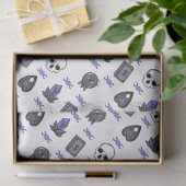 Amethyst Witch Gothic Triple Moon Pattern Tissuepapier (Geschenk)