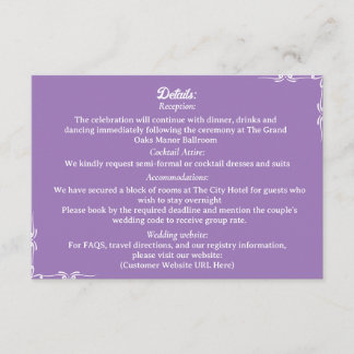 Amethyst & Witte Botanische Enclosure Kaart