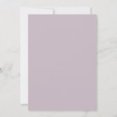 Amethyst Witte Krans Bruiloft Kaart (Achterkant)