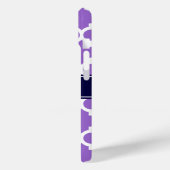Amethyst Witte Marokkaanse #5 Navy Blauwe Naam Mon Case-Mate iPhone Case (Achterkant / Links)