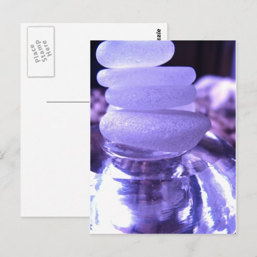 Amethyst Zee Glass Briefkaart (Voorkant / Achterkant)