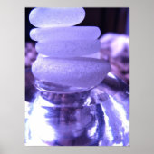 Amethyst Zee Glass Print (Voorkant)