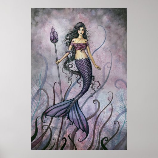 Amethyst Zee Mermaid Poster Afdrukken op Molly (Voorkant)