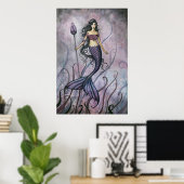 Amethyst Zee Mermaid Poster Afdrukken op Molly (Thuiskantoor)