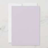 Amethyst Zeeschaim Ranunculus Eucalyptus Bruiloft Kaart (Achterkant)