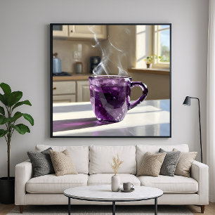 Amethysten Beker - Schilderachtige Stijlvolle Stil Poster