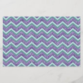 Amethystglas zigzagpatroon briefpapier (Voorkant)