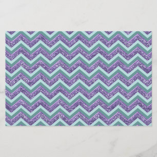 Amethystglas zigzagpatroon briefpapier