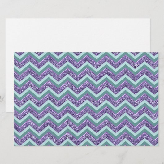 Amethystglas zigzagpatroon briefpapier (Voorkant / Achterkant)