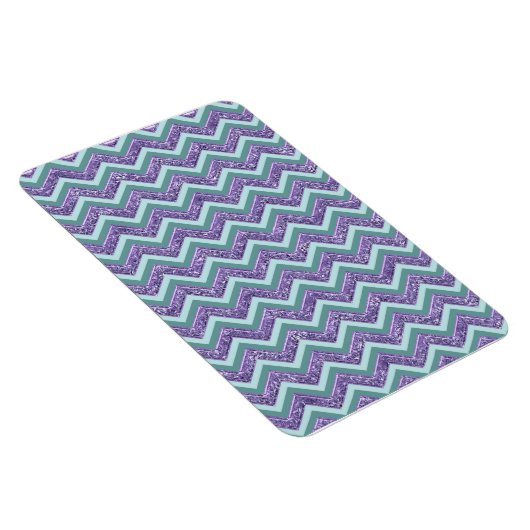 Amethystglas zigzagpatroon magneet (Rechterzijde)