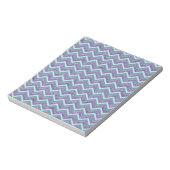 Amethystglas zigzagpatroon notitieblok (Linkerzijde)