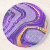 Amethystgolven Zandsteen Onderzetter (Voorkant)