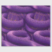 Amethystine Python Retro Kleurrijke Aangepaste Pat Cadeaupapier (Vlak)