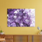 Amethystkristallen Canvas Afdruk (Insitu (Woonkamer))