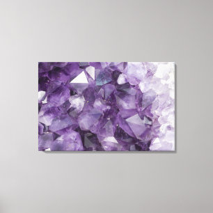 Amethystkristallen Canvas Afdruk