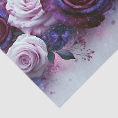 Amethystroos Vlinder Boeket Decoupage Tissuepapier (Detail)