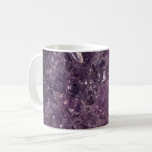 Amethysttextuur Koffiemok (Voorkant links)