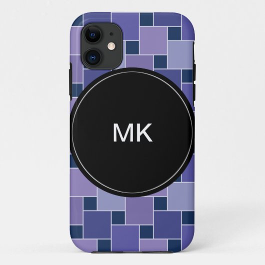 Amethystvierkanten Case-Mate iPhone Case (Achterkant)