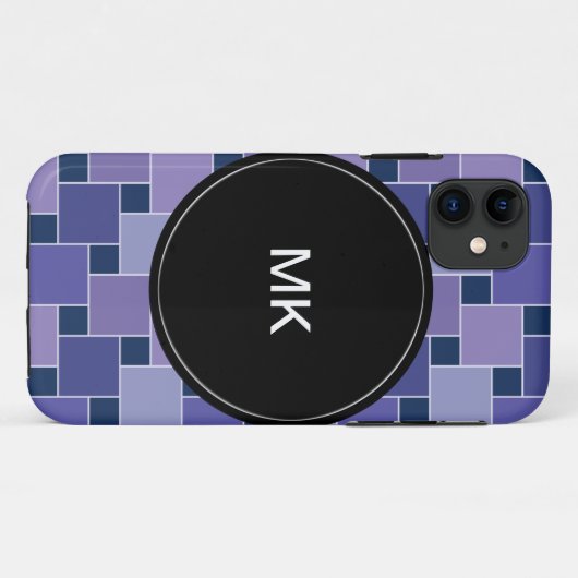 Amethystvierkanten Case-Mate iPhone Case (Achterkant (horizontaal))