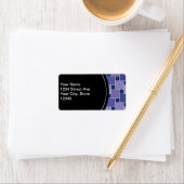 Amethystvierkanten Etiket (Insitu)