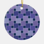 Amethystvierkanten Keramisch Ornament (Voorkant)