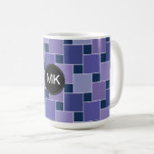 Amethystvierkanten Koffiemok (Voorkant rechts)