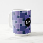 Amethystvierkanten Koffiemok (Voorkant links)