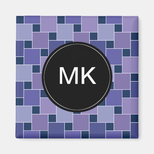 Amethystvierkanten Magneet (Voorkant)