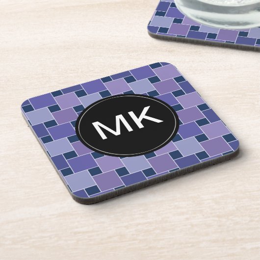 Amethystvierkanten Onderzetter (Linkerzijde)